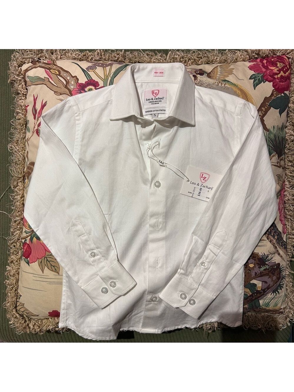 Classic White Kids Button Down Shirt